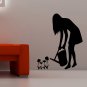 Women watering flowers Large 29x38(inch)