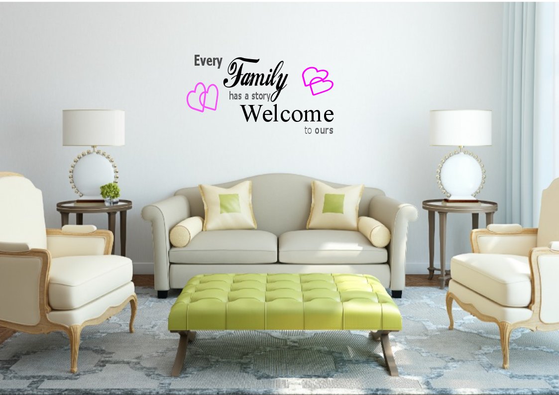 Every Family Has A Story Welcome To Ours Large 27x20(inch)