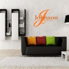 Custom Family Name Tag Initial With Established In Large 20x20(inch)