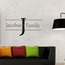 Family name tag with middle initial Large 18x20(inch)