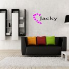 Custom girl name tag with butterfly love heart Large 20x20(inch)