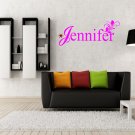 Custom girl name tag with floral and star Small 13x13(inch)
