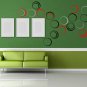 Coloured circle wall decoration