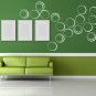 Coloured circle wall decoration