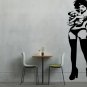 Banksy Girl with Crying Bear X-Large 23x53(inch)