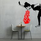 Banksy Girl Throw Up Love Large 23x40(inch)