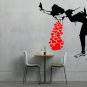Banksy Girl Throw Up Love Large 23x40(inch)