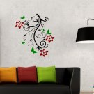 Floral Swirl With Flowers & Butterflies Small 20x27(inch)