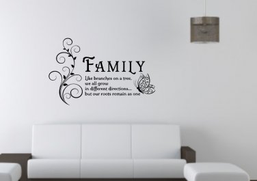 Family is like branches on a tree Large 23x20(inch)