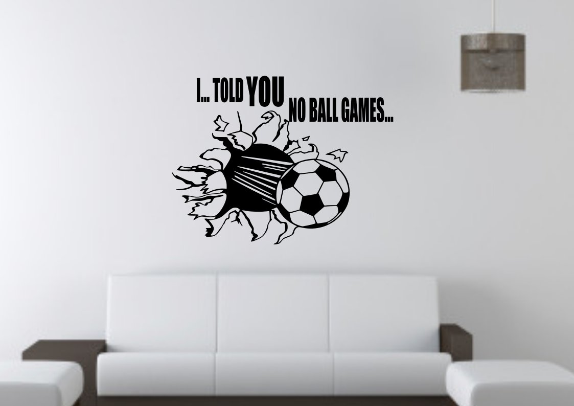 No Ball Games Ball through wall or window Large 23x23(inch)