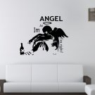 I'm an angel, yea right! Large 23x23(inch)