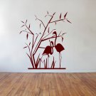 Japanese Shrubs & Birds Large 23x35(inch)