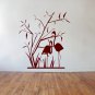 Japanese Shrubs & Birds Large 23x35(inch)