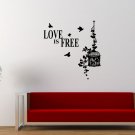 Love is free with birds flying Large 35x35(inch)