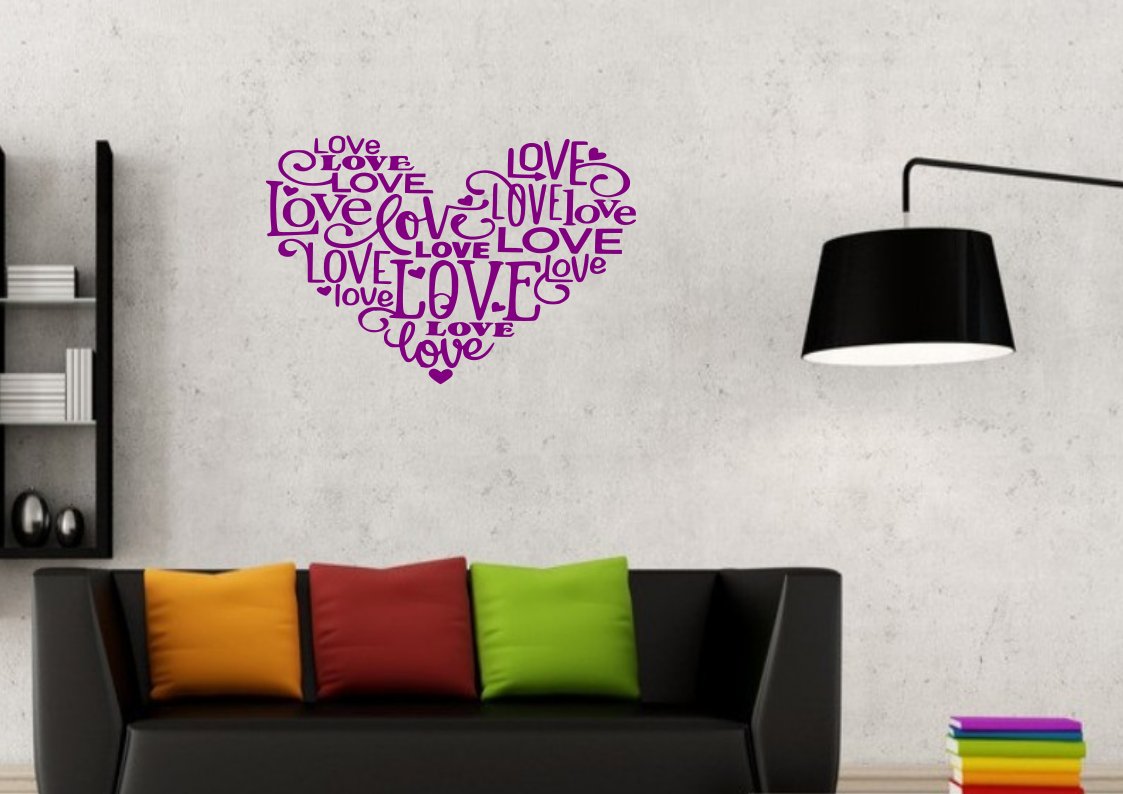 Love Heart of Love box frame Large 17x17(inch)