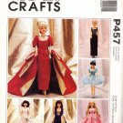 McCall's Sewing Pattern P457 Evening Gowns for Barbie Doll Uncut and Unused McCall's Sewing Pattern P457 Evening Gowns for Barbie Doll Uncut and Unused