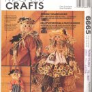McCall's Sewing Pattern 6665 Boy and Girl Scarecrow Fabric Dolls with Outfits Uncut and Unused McCall's Sewing Pattern 6665 Boy and Girl Scarecrow Fabric Dolls with Outfits Uncut and Unused