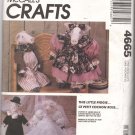 McCall's Sewing Pattern 4665 This Little Piggie Fabric Pigs with Outfits Uncut and Unused