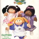 Butterick Sewing Pattern 343 Official Cabbage Patch Kids Girls' Outfits Plus Decals Uncut and Unused Butterick Sewing Pattern 343 Official Cabbage Patch Kids Girls' Outfits Plus Decals Uncut and Unused