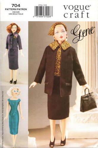 Vogue Sewing Pattern 704 Gene 1955 Ensemble Uncut and Unused