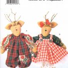 Butterick Sewing Pattern 4121 Mr. and Mrs. Reindeer Fabric Dolls and Outfits Uncut and Unused Butterick Sewing Pattern 4121 Mr. and Mrs. Reindeer Fabric Dolls and Outfits Uncut and Unused