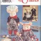 Simplicity Sewing Pattern 8457 Fabric Pig Dolls and Outfits Uncut and Unused