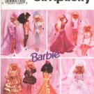 Simplicity Sewing Pattern 8157 Barbie Evening Wardrobe Uncut and Unused Simplicity Sewing Pattern 8157 Barbie Evening Wardrobe Uncut and Unused