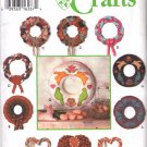 Simplicity Sewing Pattern 9311 Classic Holiday Fabric Wreaths Uncut and Unused