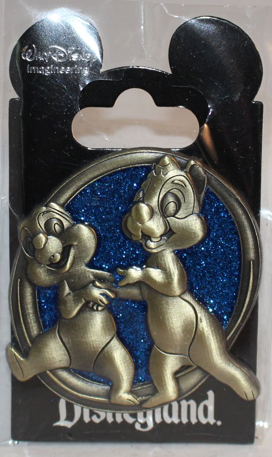 Walt Disney Imagineering Wdi Disneyland Hub Statues Pin Chip And Dale Limited Edition 200