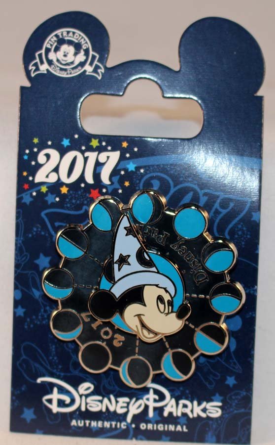 Disney Parks 2017 Phases of the Moon Sorcerer Mickey Spinner Pin