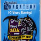 runDisney Disneyland 2015 Half Marathon Weekend 10K Run Pin Limited Release runDisney Disneyland 2015 Half Marathon Weekend 10K Run Pin Limited Release