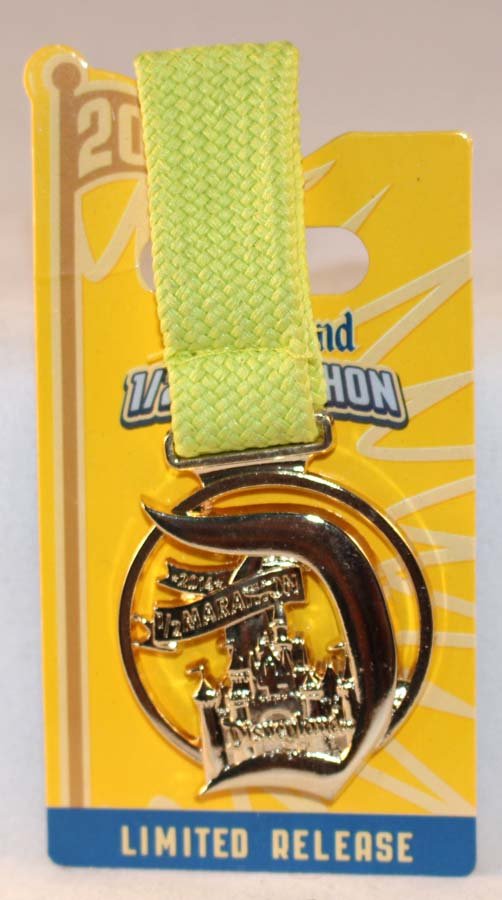 runDisney Disneyland 2014 Half Marathon Weekend Half Marathon Medal Pin Limited Release