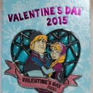 Disney Valentine's Day 2015 Stained Glass Pin Frozen's Anna and Kristoff Limited Edition 10000 Disney Valentine's Day 2015 Stained Glass Pin Frozen's Anna and Kristoff Limited Edition 10000