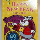Disneyland Happy New Year 2016 Pin White Rabbit Limited Edition 3000 Disneyland Happy New Year 2016 Pin White Rabbit Limited Edition 3000