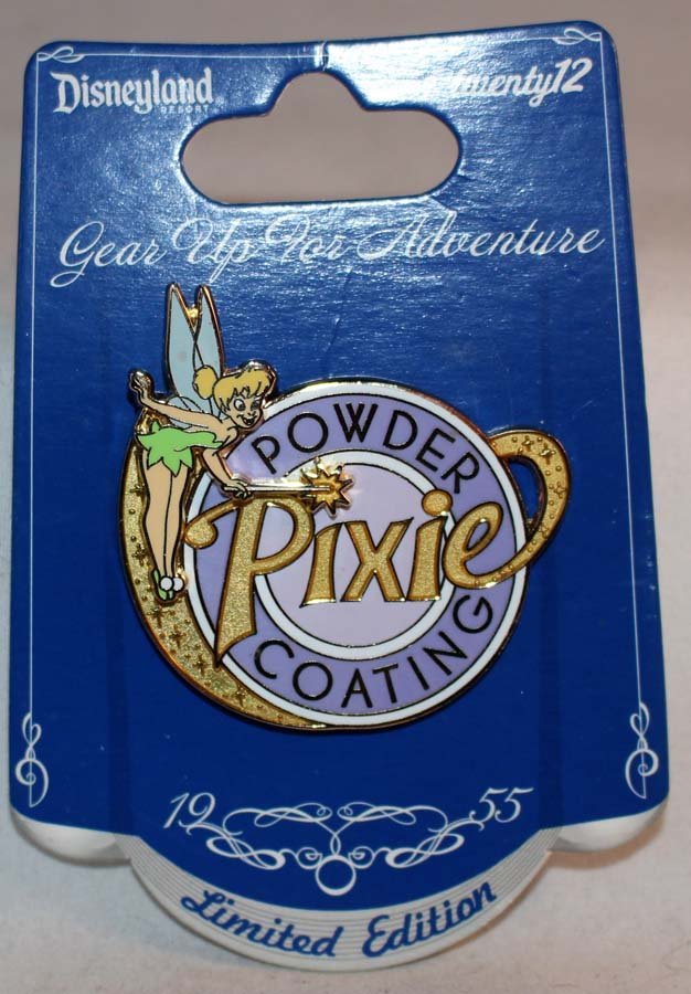 Disneyland Gear Up For Adventure Tinker Bell Pixie Powder Coating Pin Limited Edition 500