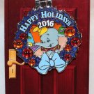 Disneyland Happy Holidays 2016 Disneyland Hotel Wreath Pin Dumbo Limited Edition 1500 Disneyland Happy Holidays 2016 Disneyland Hotel Wreath Pin Dumbo Limited Edition 1500