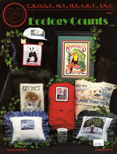 Cross My Heart Ecology Counts 13 Designs in Cross Stitch