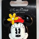 Disney Parks Minnie Mouse Face 3D Ceremic Pin