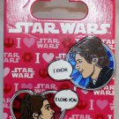 Disney Parks I Love Star Wars 2-Pin Set Han and Leia from Empire Strikes Back Disney Parks I Love Star Wars 2-Pin Set Han and Leia from Empire Strikes Back