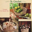 Leisure Arts Traditional Baskets to Crochet 7 Designs in Cotton Thread