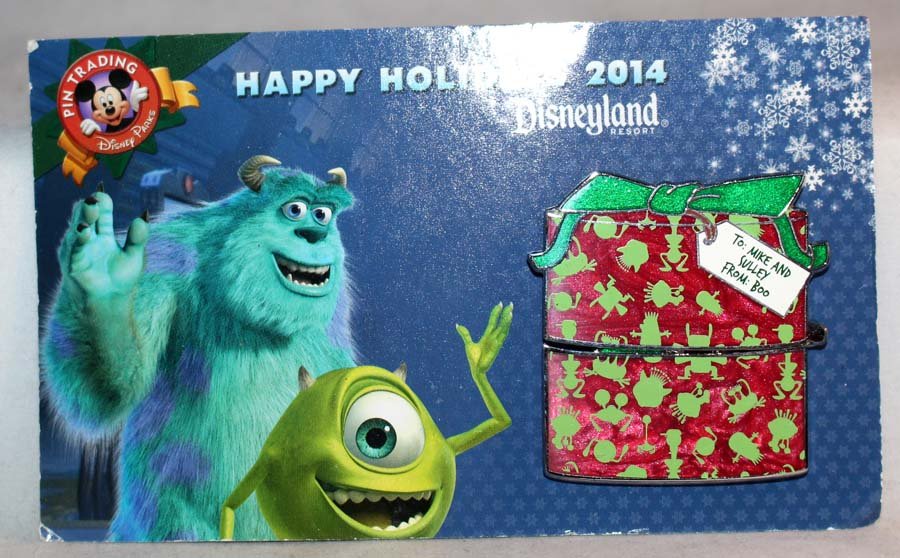 Disneyland Happy Holidays 2014 Monsters Inc T Box Pin