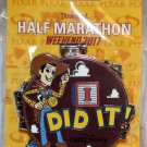 Disneyland runDisney Pixar Half Marathon Weekend 2017 Half Marathon 3-Part Pin