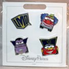 Disneyland Resort Cars Land Halloween Costume 4-Pin Set Mater McQueen Disneyland Resort Cars Land Halloween Costume 4-Pin Set Mater McQueen