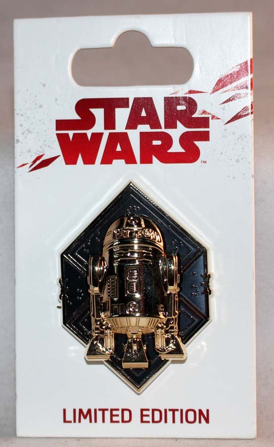 Disney Star Wars The Last Jedi R2-D2 Sculpted Chrome Pin Limited ...