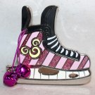 Disney Season's Greetings 2016 Cheshire Cat Ice Skating Pin with Bells Limited Edition 6000 Disney Season's Greetings 2016 Cheshire Cat Ice Skating Pin with Bells Limited Edition 6000