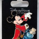 Disney Parks Sorcerer Mickey with Vial of Magic Dust Dangle Pin Disney Parks Sorcerer Mickey with Vial of Magic Dust Dangle Pin