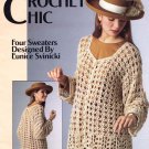 Leisure Arts Crochet Chic 4 Sweater Designs in Sport Weight Yarn