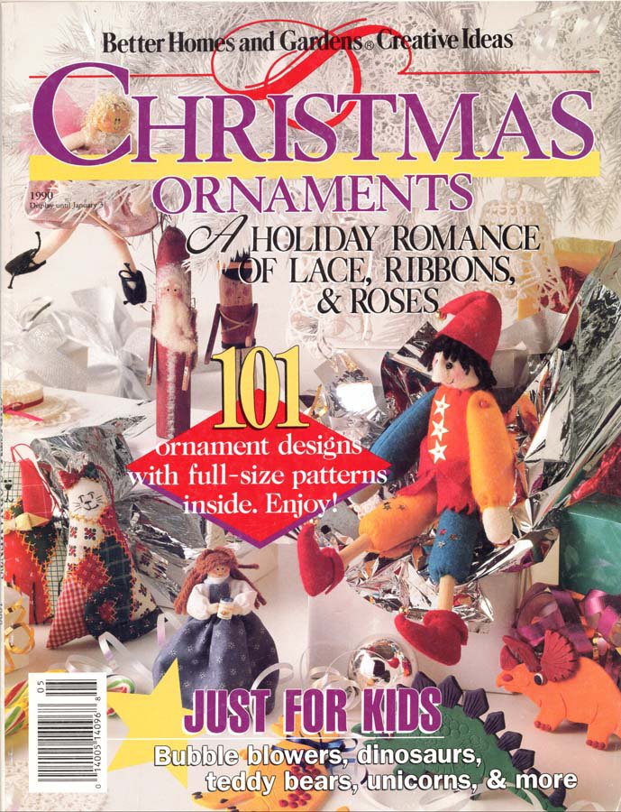 Better Homes and Gardens Christmas Ornaments Magazine 1990 ...