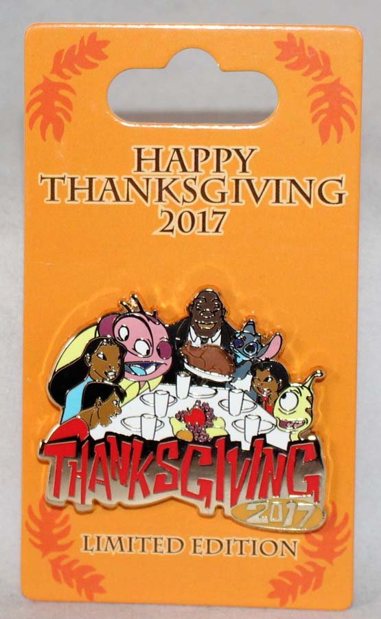 Disney Happy Thanksgiving 2017 Pin Lilo And Stitch Characters Limited Edition 4000