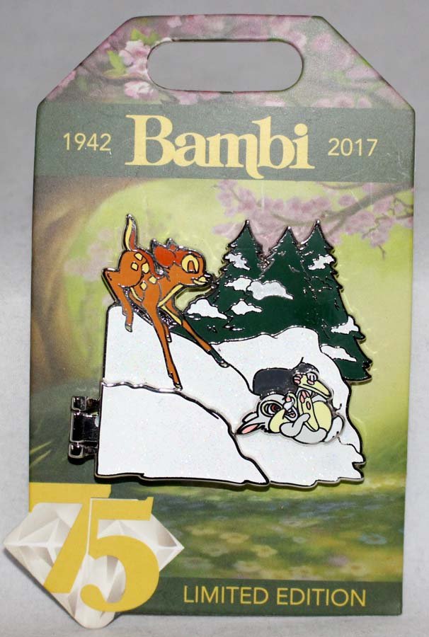 Disney Bambi 75th Aniversary Bambi In The Snow Pin Limited